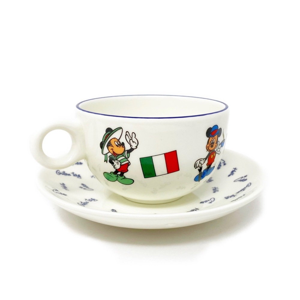 Vintage Italian Porcelain Disney Teacup-Set - Picture 3 of 16